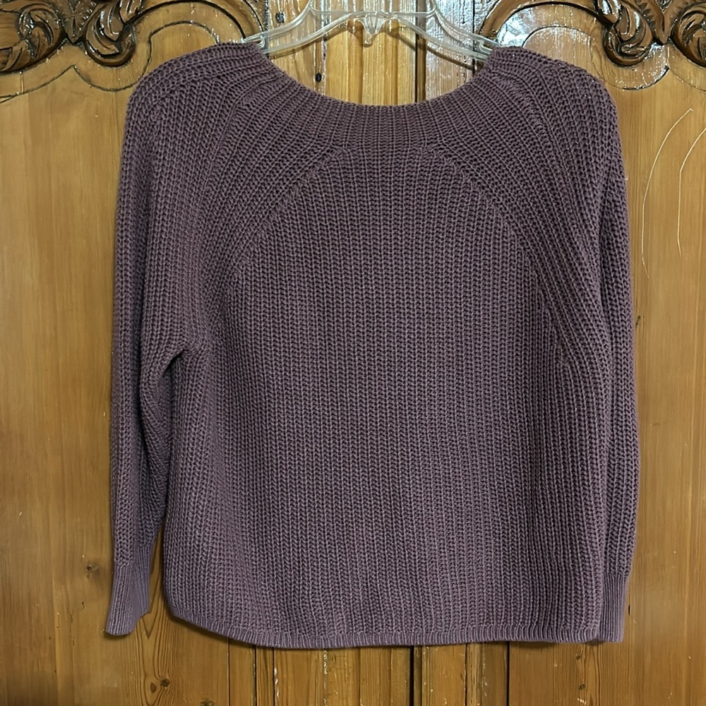 360 Sweater 100% Cotton Ribbed Knit Sweater Small - Picture 2 of 5